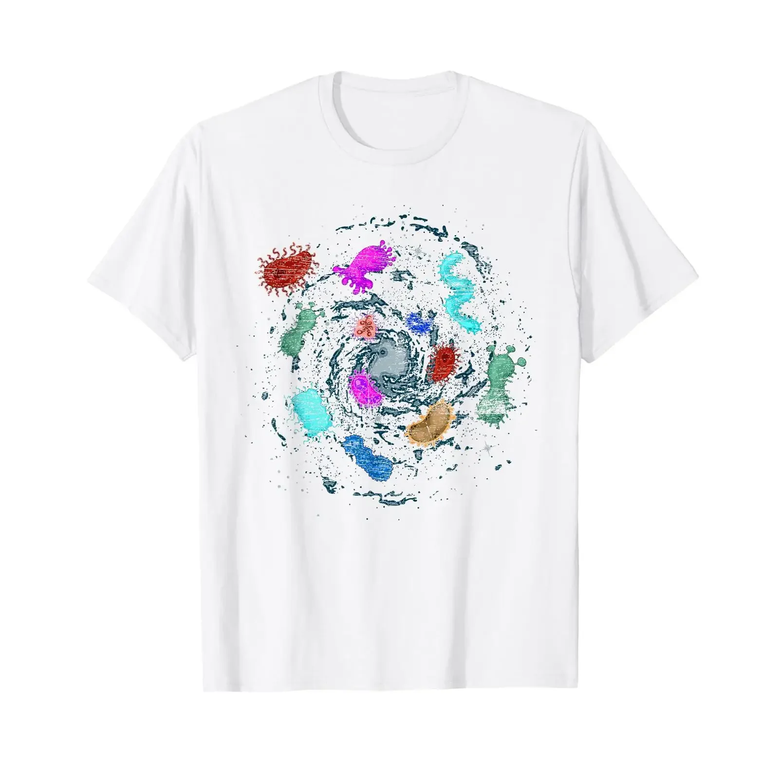 Biology Science Microbiology Laboratory Bacteria T Shirt vintage Washed homme fashion Top For Everyday Wear designer clothes