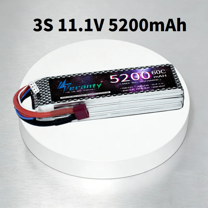 TERANTY 3S 11.1V 5200mah Lipo Battery 60C MAX80C RC Toys Car Truck Boats Drone Helicopter Parts Battery