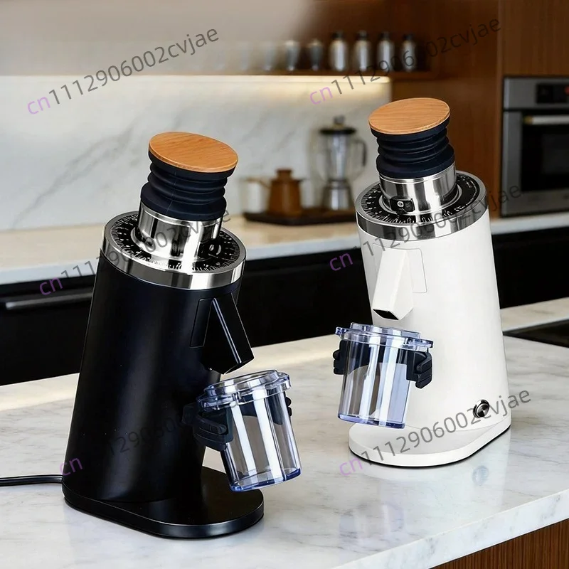 Portable DF54 Electric Home Coffee Grinder Stainless Steel Blade Adjustable Burr for Espresso and Brew Housing