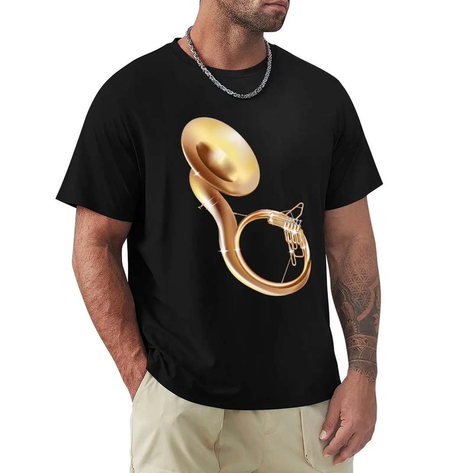 Camiseta Sousaphone con estampado gráfico informal