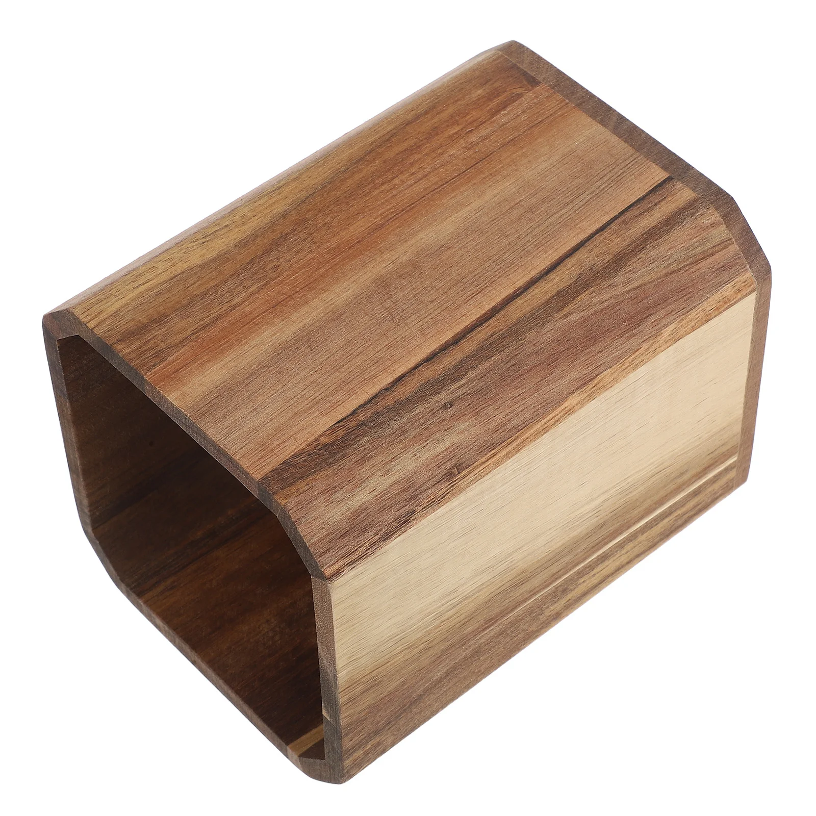 

Acacia Wood Cutlery Storage Box Natural Grain Smooth Finish for Kitchen Counter Utensil Holder Spoon Fork Organizer