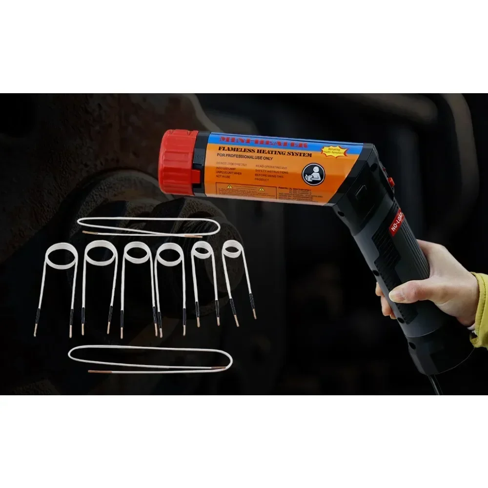 New 1100W Rotatable Magnetic Induction Heater Portable car repair tool, screw and nut heater with 8 coils, 110V/220V optional