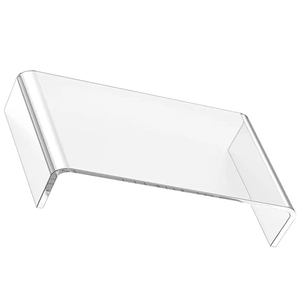 

Clear Acrylic Monitor Stand Riser Desktop Computer Lifting Rack with Smooth Edges and Anti Sag Design Office Computer Holder