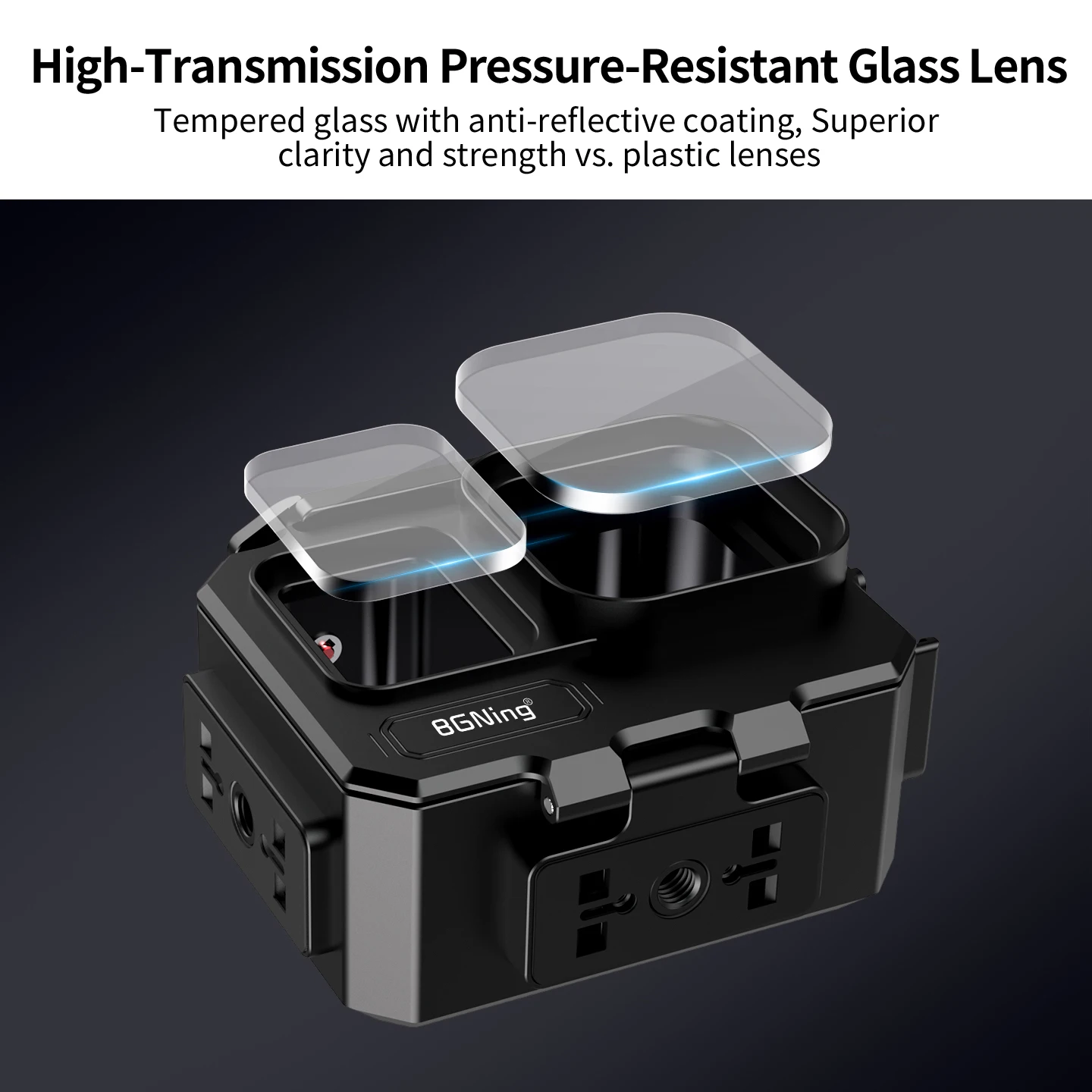 IP68 Wasserdichtes Metallgehäuse für Insta360 AcePro Ace Pro 2 Action-Kamera Unterwasser-Tauch-Magnetische Schnellverschluss-Halterung – Detail 16
