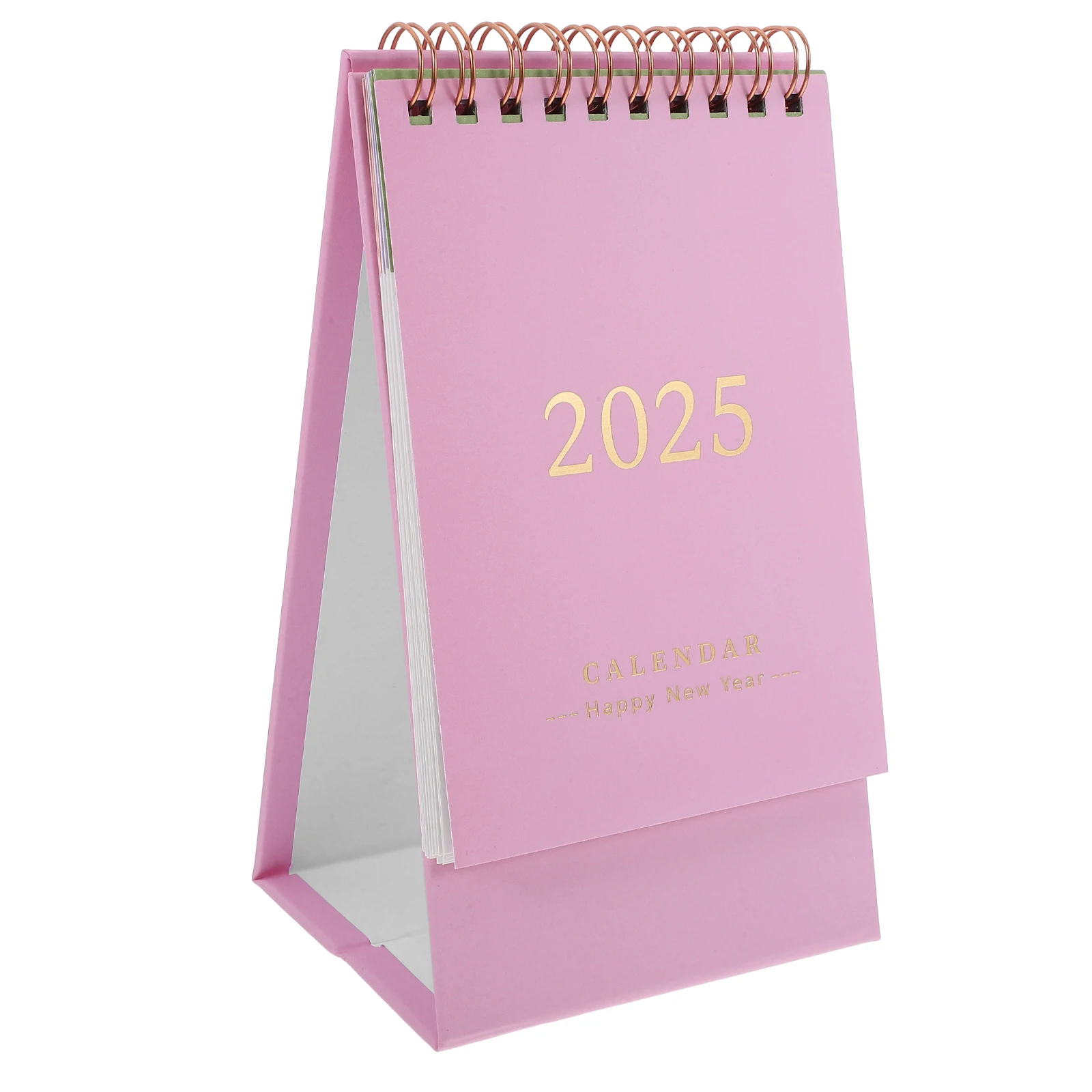 مخطط قائم للمكتب بتقويم بسيط 2024-2025 سطح المكتب للسنة القمرية الصينية مكتب أكاديمي وردي #5