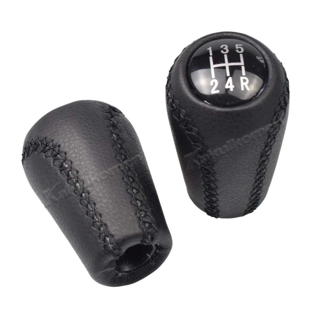 Pommeau de levier de vitesse à 5/6 vitesses, pour MAZDA 3 BK BL 5 CR CW 6 II GH CX-7 ER MX-5 NC III MT, bras de levier de vitesse en cuir, bâton de tête, nouveau