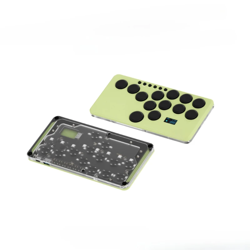 

Aluminum alloy mini portable gaming keyboard, joystick arcade fighting support PS4 PS5 switch PC