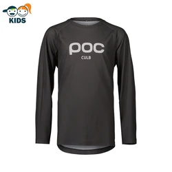 2024 new summer CULB POC children's quick drying and breathable road and mountain cycling off-road motorcycle round neck shirt