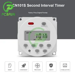 CN101S Digital LCD Timer Switch 1 Second Interval 12V 24V 110V 220V Time Controller 7 Days Weekly Programmable Time Relay