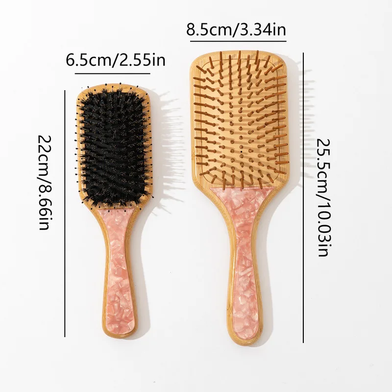 New Acetic Acid Patch Natural Nan Bamboo Air Cushion Massage Comb For Smooth Hair And Preventing Sagging