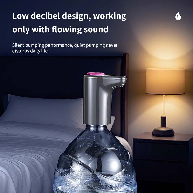Water Dispenser Pump Drinking Water Dispenser USB Charging Water Jug Dispenser Pump Universal for Home Kitchen Office image 4