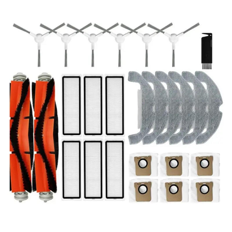 

B06B-Main Side Brush Mop Cloth Rag Hepa Filter Dust Bag Parts As Shown Plastic For Dreame Bot D9 Plus Robot Vacuum Cleaner