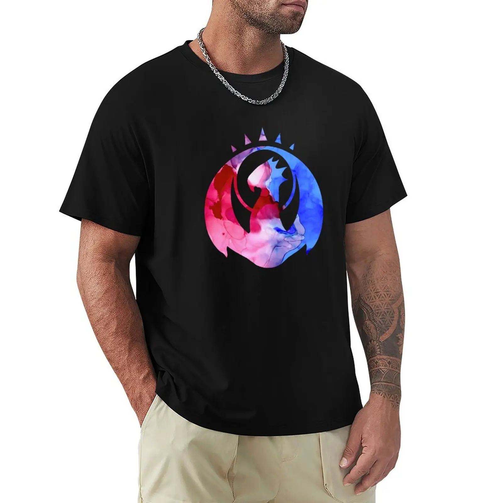 

MTG Izzet League Ravnica Guild Insignia Logo White Background T-Shirt blacks essential t shirt plain t shirts men