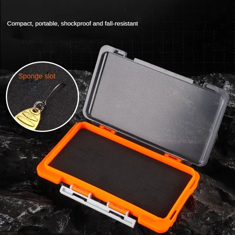 New Plastic Fishing Box Portable Sponge Pad Fly Lures Boxes Jig Head Hook Storage Organizer Bait Carp Tool Case Storage Box