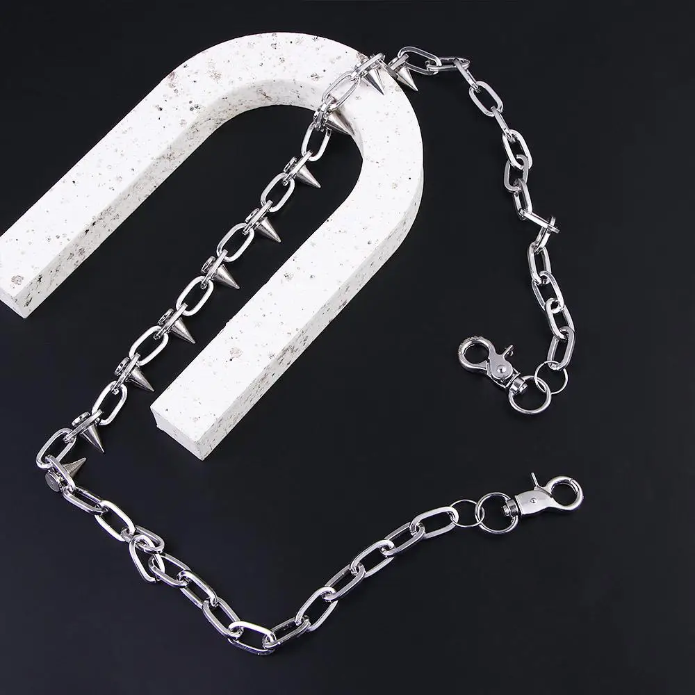 Trendy Single Alloy Student For Men Women Silver Color Pants Chain Jeans Accessories Waist Chain Belt Chain