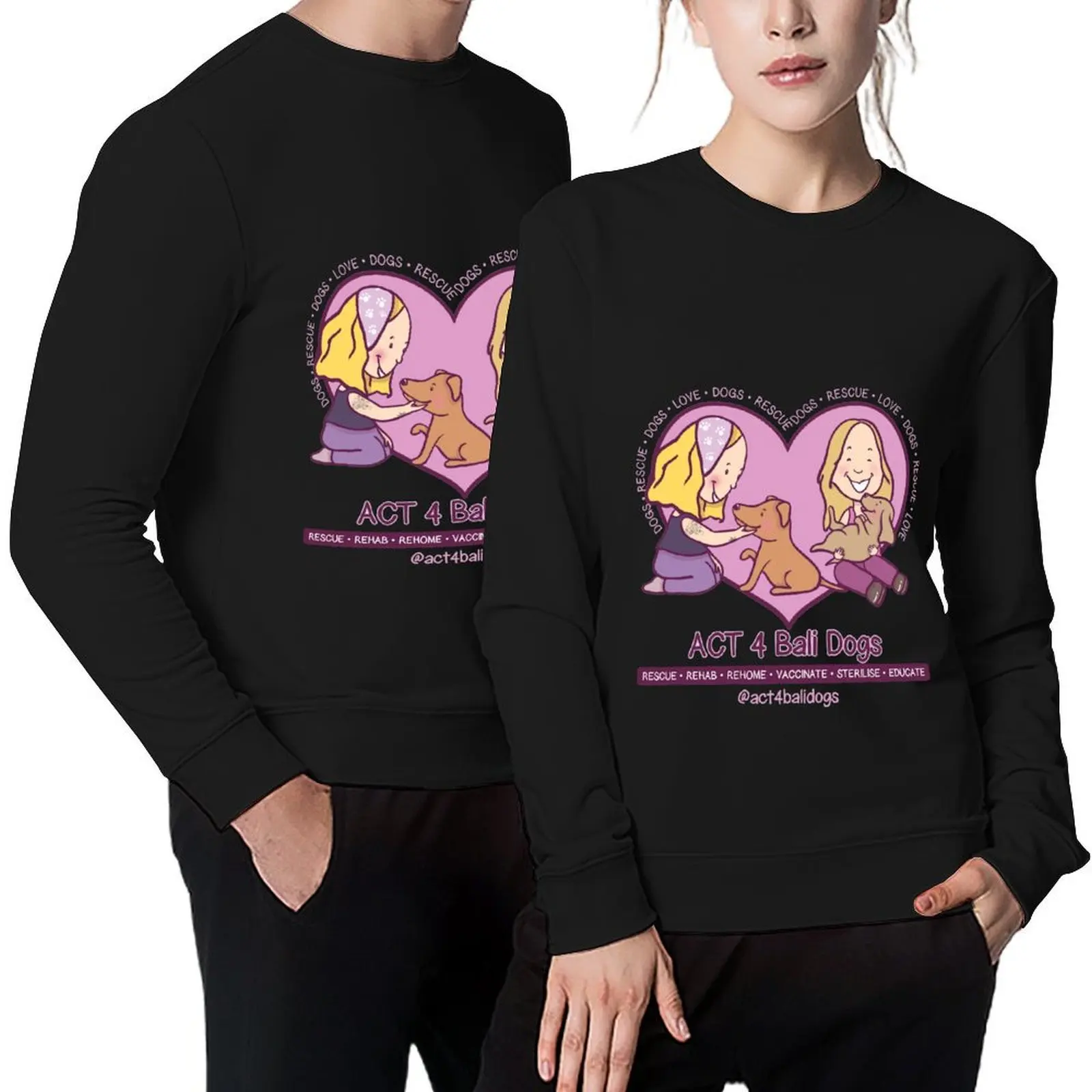 

ACT 4 Bali Dogs Design Pullover winter clothes men's sweat-shirt set fashion men korean autumn clothes men's sweatshirt