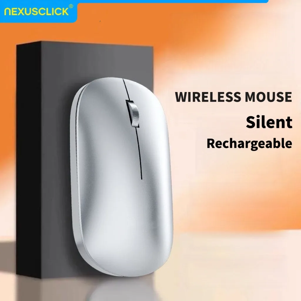 NexusClick Wireless Mouse For Laptop PC Bluetooth Rechargeable Computer Silent Mice Ergonomic USB Gaming Mouses For Xiaomi Pad