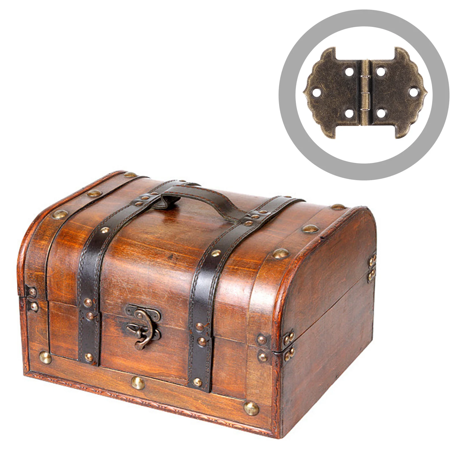 

20pcs Vintage Small Cabinet Hinges For Wine Box Wooden Chest Furniture Metal Hinges Retro Decorative Hardware