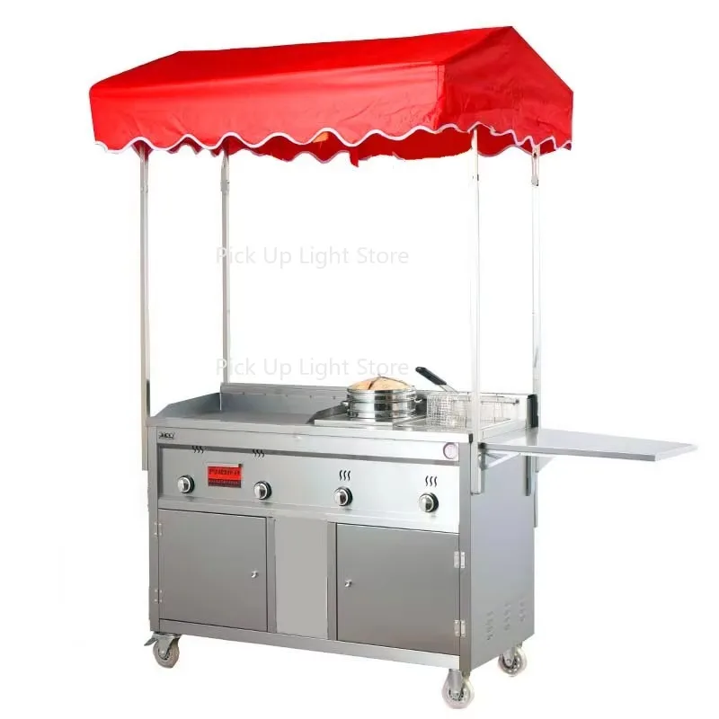 

Original Factory Hand-held Food Truck Multifunctional Snack Barbecue Stall 220v Steamed Snack Cart for Vendors