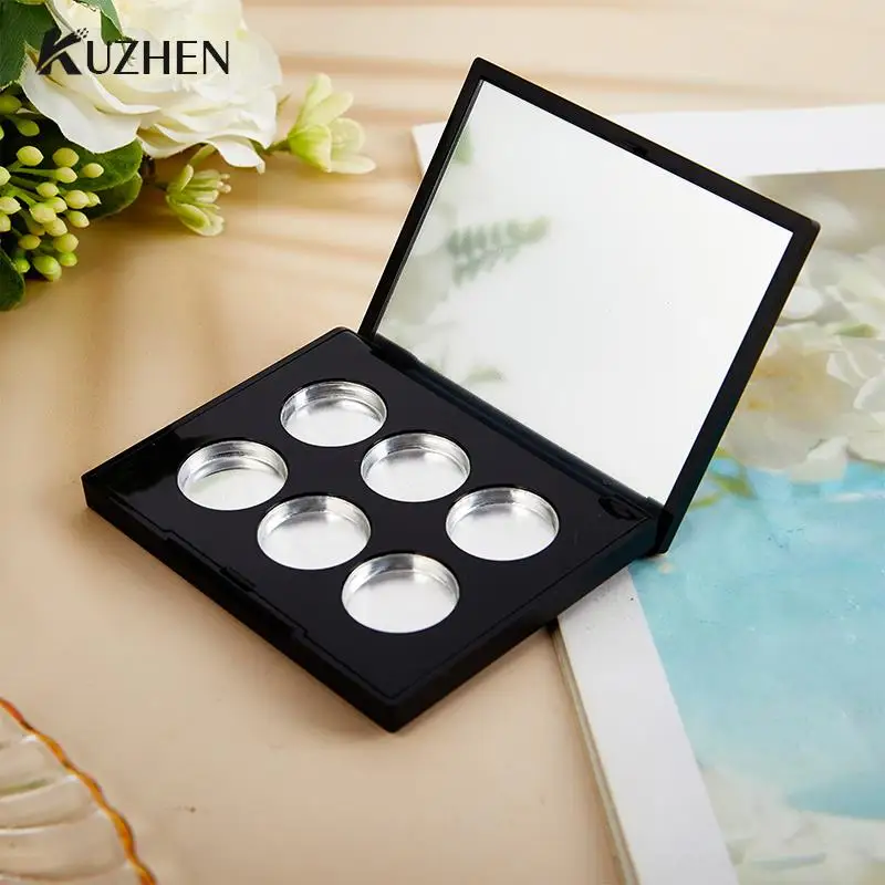 6 Grids  Empty Eyeshadow Palette Eye Makeup Storage Dish For Women Girls Makeup Beginners DIY Eye Shadow Storage Box Tool