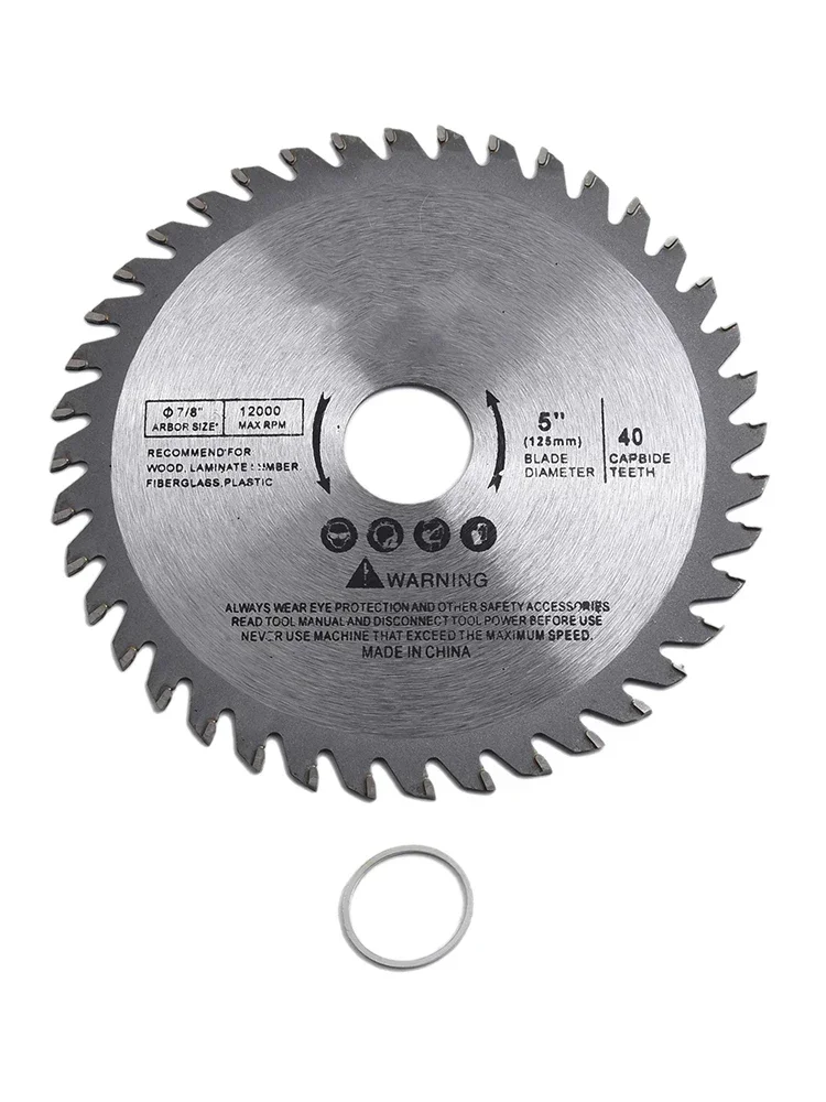 5Inch 125mm Circular Saw Blade Wood Table Cut Disc Angle Grinder Hard Alloy Double-Sided Cutting Circular Saw Blade For Woodwork