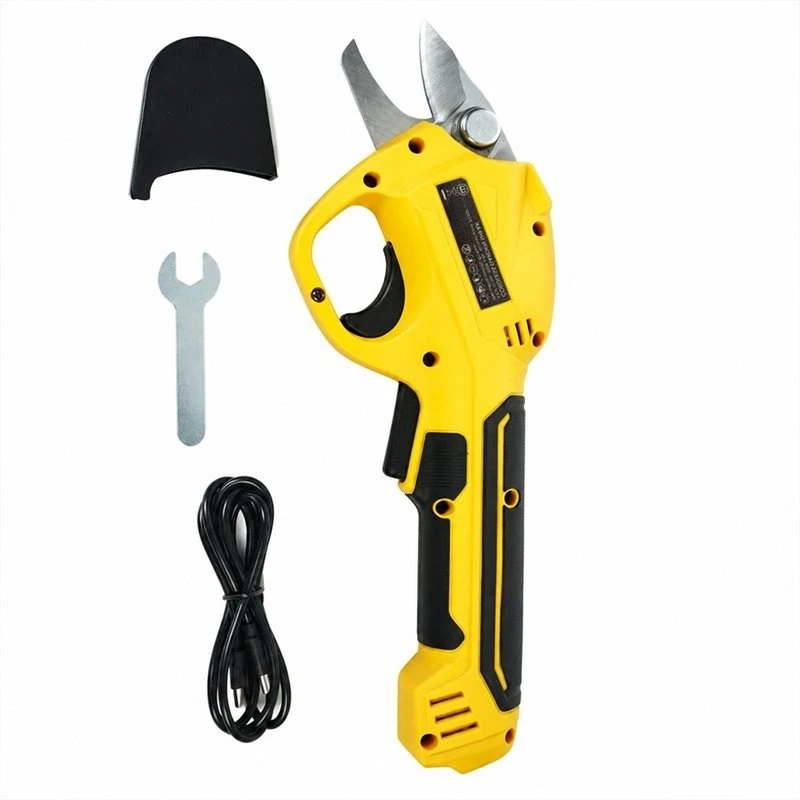 AT51-Handheld Electric Scissor Garden Trimmer 30Mm Rechargeable Cutting Tool For Fruit Tree Branch Forage Pruning Shears