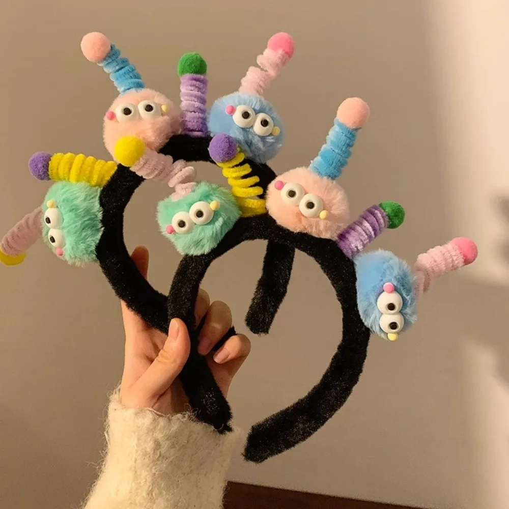 

1Pc Women Cute Stick Plush Funny Headband Autumn Winter Head Hoop Cartoon Girls Kid Birthday Gifts Party Hairband Headdress