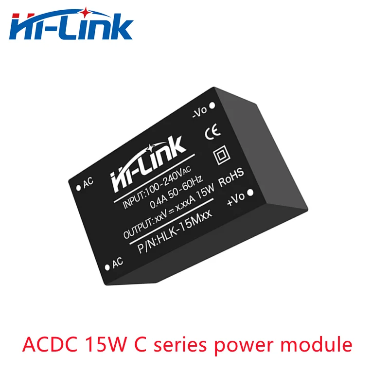 Gratis Verzending Hi-Link HLK-15M12C Nieuwe Ac Dc Voeding Module 15W 220V Naar 12V Uitgang converter Step Down Transformator