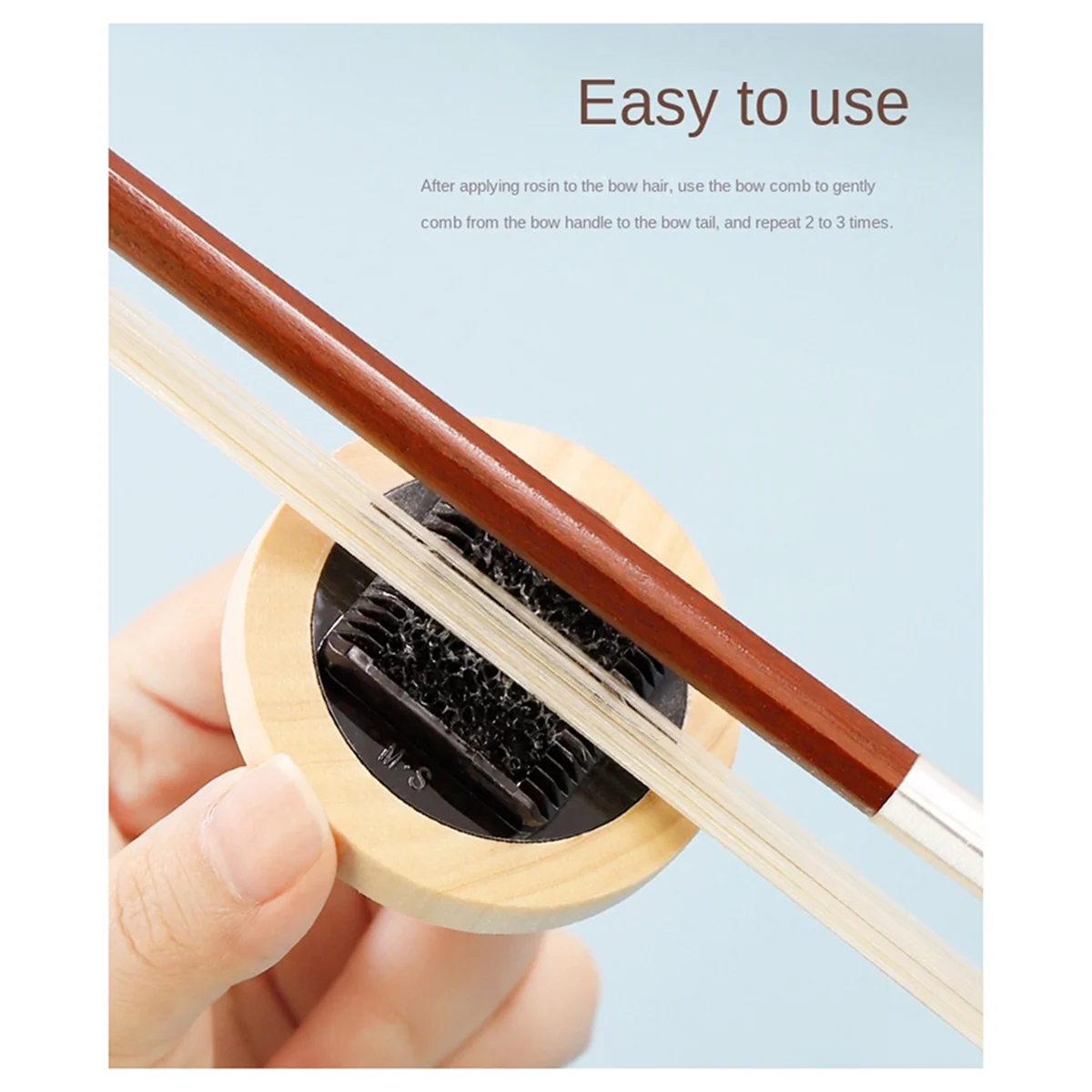 A71P القوس مشط الكمان القوس الشعر دائم DIY Erhu القوس فرش تحسين لهجة #2