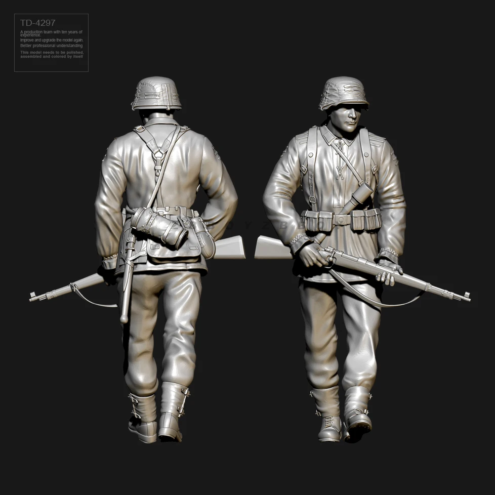 50mm Resin Soldier model kits figure colorless and self-assembled （3D Printing ） TD-4297