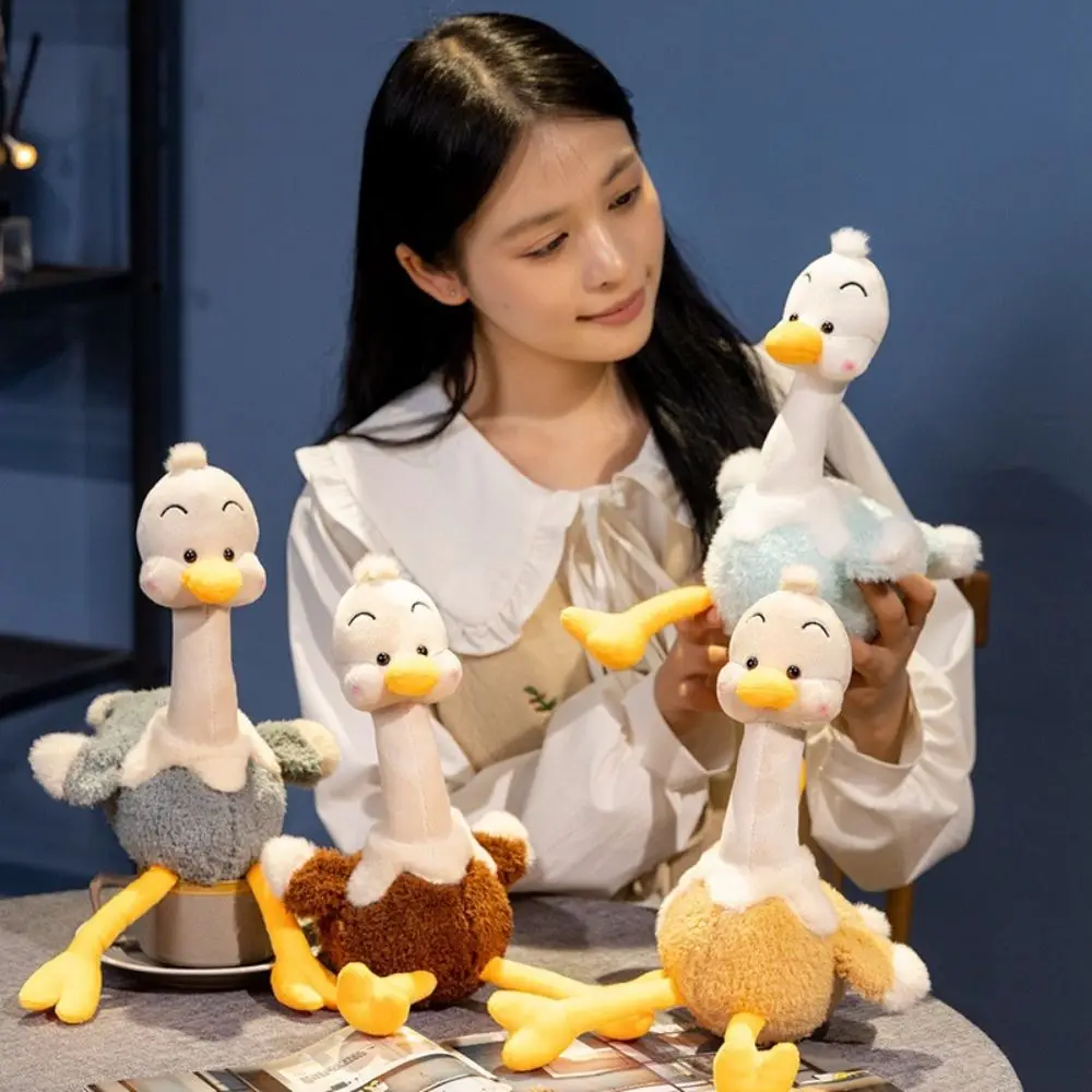 

Cartoon Animal Ostrich Plush Doll Soft Stuffed Ornament Long-Legged Ostrich Plush Toy Cute 25cm Ostrich Plush Doll