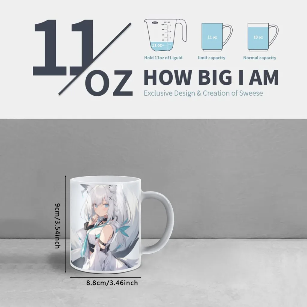 Anime Hololive Kawaii Ceramics Coffee Mugs Thermal Color-changing Gifts Drinkware Coffeeware 11OZ Ceramic