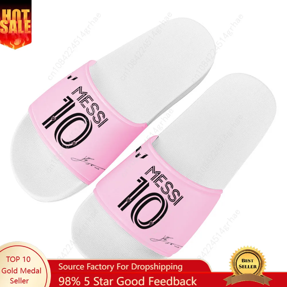 

Argentina Logo Fashion Home Customized Miami Messi 10 Water Shoes Bathroom Beach Pool Sandals That Can Be Worn Outside