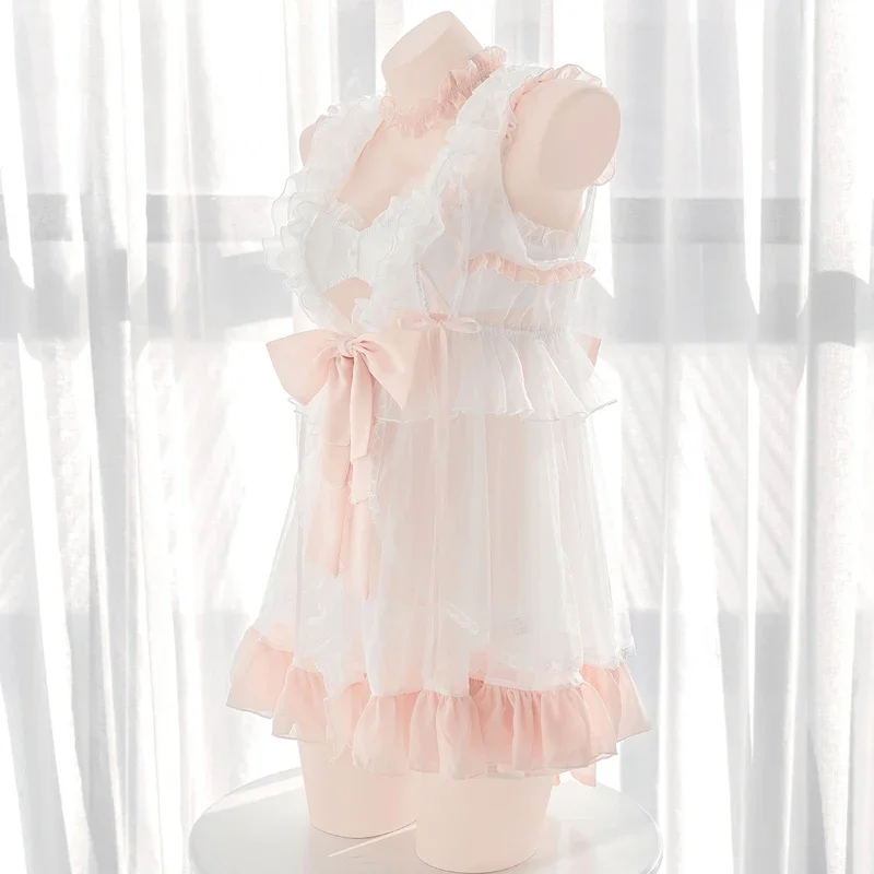 Anilv Anime Kawaii Lief Meisje Lolita Jurk Cosplay Vrouwen Prinses Nachthemd Pyjama Uniform Outfit