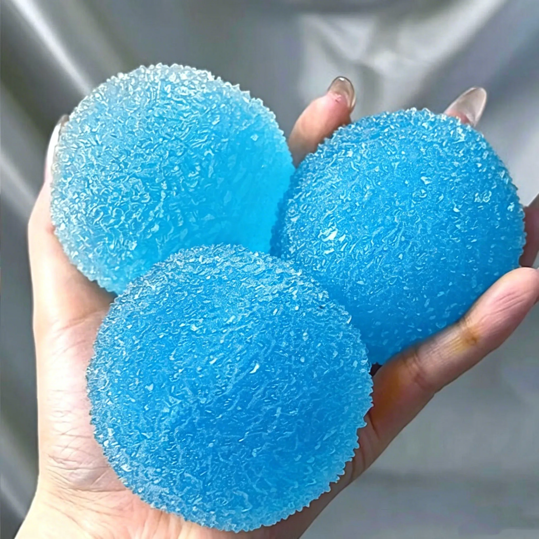 1 Stück Squishy Eisball Maltose Fidget-Spielzeug Super Weiches Rosa Mochi Langsam Zurückfederndes Quetschspielzeug Anti-Stress-Spielzeug für Erwachsene Handübungen