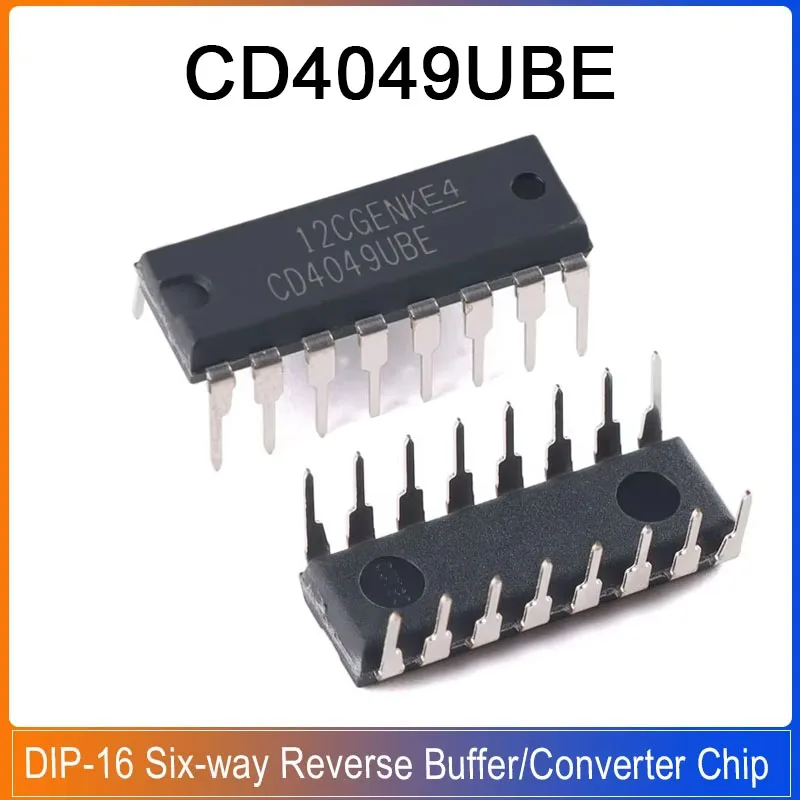 5 PCS CD4049UBE DIP-16 CD 4049UBE CD4049 UBE Buffer reverso de seis vias/Chip conversor