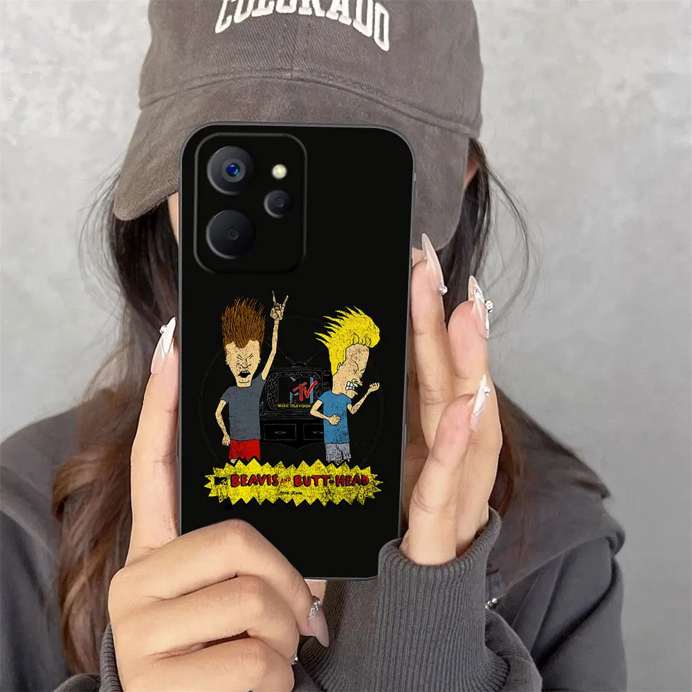 

Cartoon Beavis Butthead Cover Phone Case For OPPO Realme 14 13 12 11 10 9 9I 8 8I 7 7I 6 PRO PLUS 4G 5G TPU Case Funda Shell
