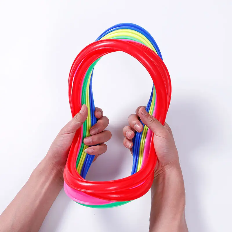 Juguetes de juego de anillo de rayuela para niños, ayuda para la enseñanza de PE, juguete deportivo, juego de entrenamiento de integración sensorial