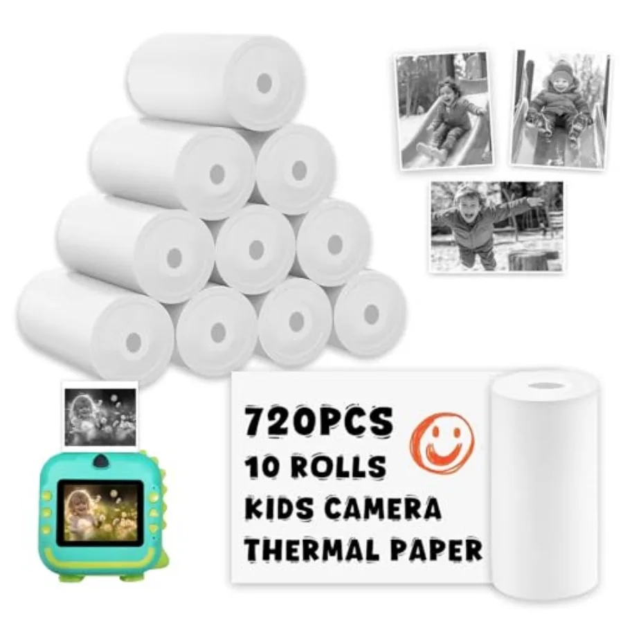 

7 Thermal Paper for Camera Instant Print 57x25mm Instant Print Paper 10 Rolls Camera Instant Print Paper Compatible with Most I