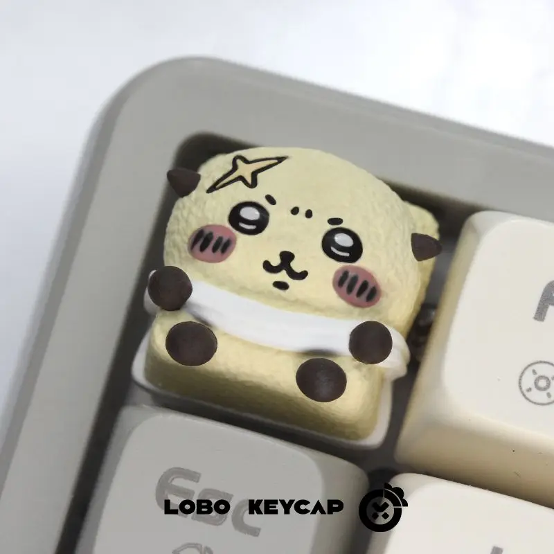 Creative Chiikawa Usachi INS Keycap Anime Keyboard Girl Toy Gift Cartoon High Aesthetic Decoration Trendy Girl Toy Gifts