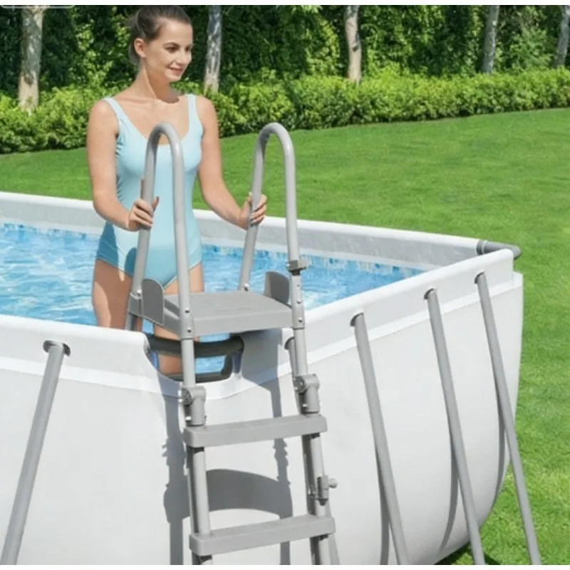 Safety ladder - stainless steel portable in-ground pool steel corrosion-resistant frame