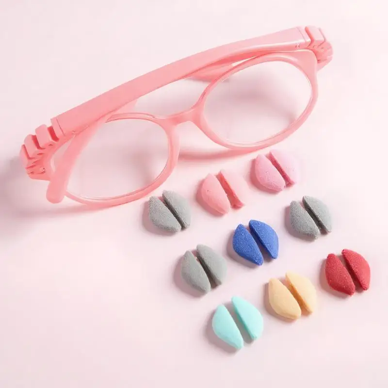 1 Pair Children Silicone Glasses Nose Pads Soft Non Slip Air Cushion Nose Holder Insert Nose Pad For Glasses Eyewear Accessories