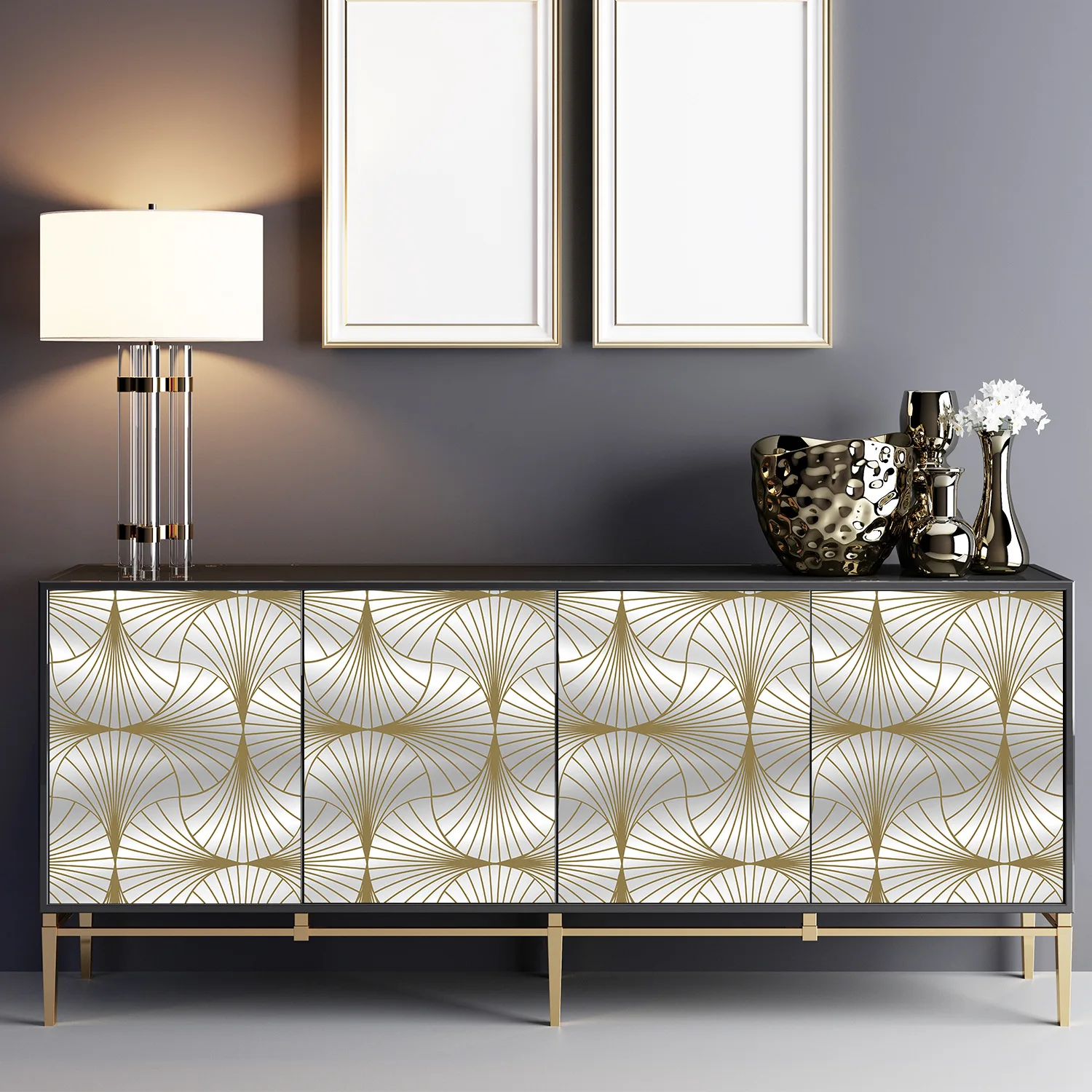 Trellis Peel and Stick Wallpaper Self-Adhesive Removable Geometric Wallpaper for Bedroom Living Room Decoration