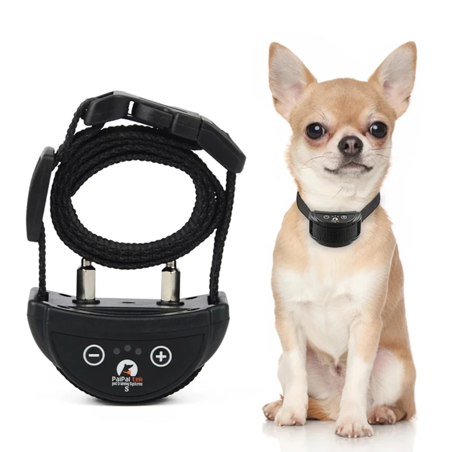 Pet Dog Rechargeable Anti Bark Collar Control Train Waterproof Stop Barking for Small Dog Waterproof Ultrasonic Training Collars