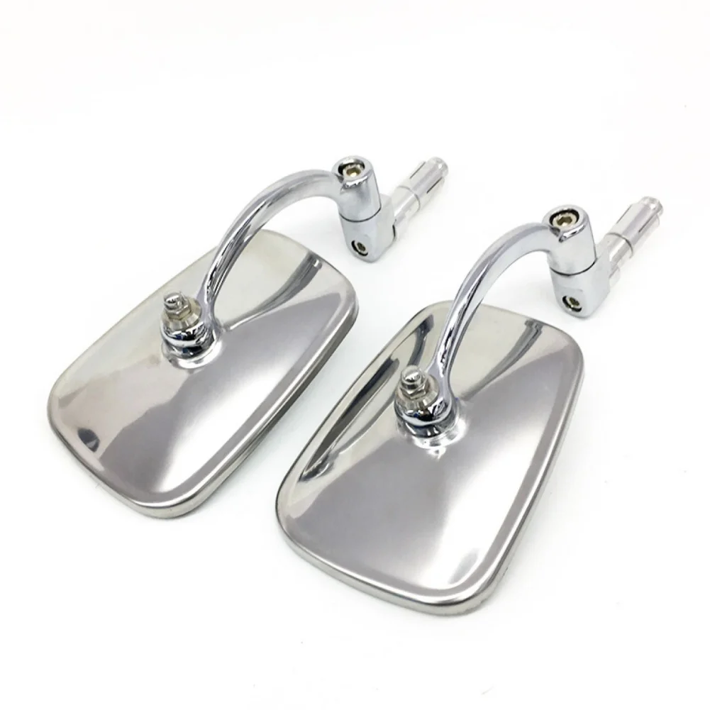 22mm 7/8 inch End Bar Mirror Rearview for Motorcycle Side Handlebar Mount Wide Field View for Scooters UTVs and E