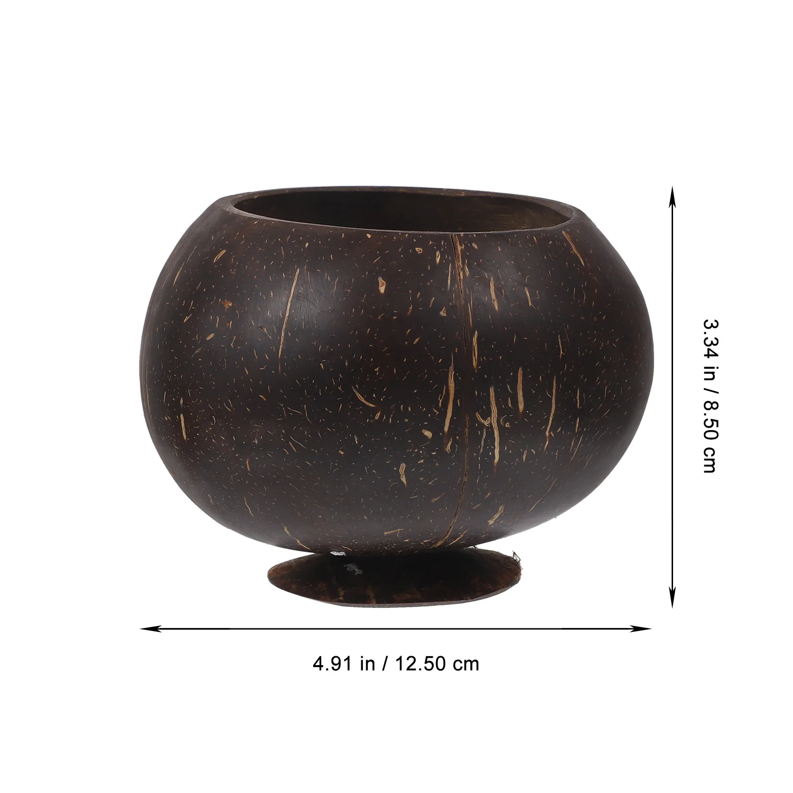 

Coconut Shell Cup Natural Rustic Drinkware For Camping Picnic Hawaiian Party Juice Container Lightweight Portable Kitchen