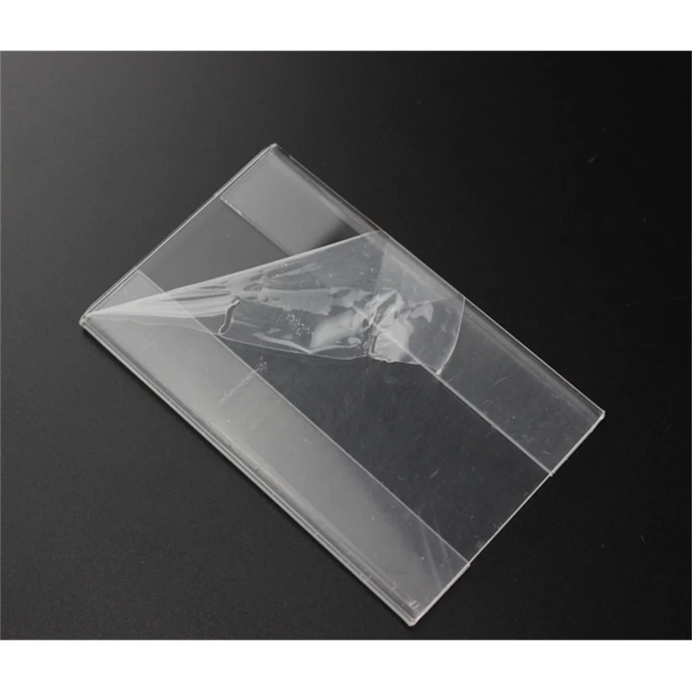 Acrylic Plastic Clear Name Card Holder Sign Price Tag Label Frame Wall Mounting Tag Display Promotion Sign Frame 50pcs