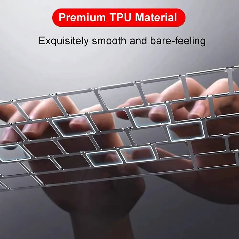 Capa transparente para teclado de laptop, à prova d'água e poeira, tpu, película protetora de pele para macbook pro 14 16 polegadas m1 max 2021 a2442 a2485