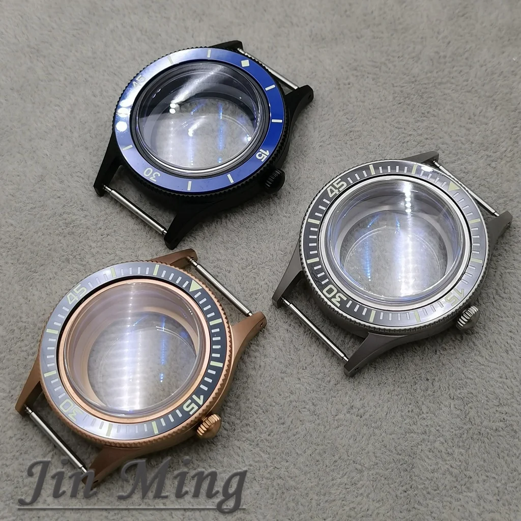 High-quality 40mm Titanium Watch Case, Suitable Of NH34, NH35,NH36 Movements, Featuring Double-Layer Coated AR Sapphire Glass