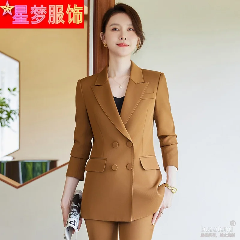 

Suit Jacket Female 2023 Autumn and Winter High-End and Fashionable Temperament Office Suits Host Formal Wear Small Suit Business